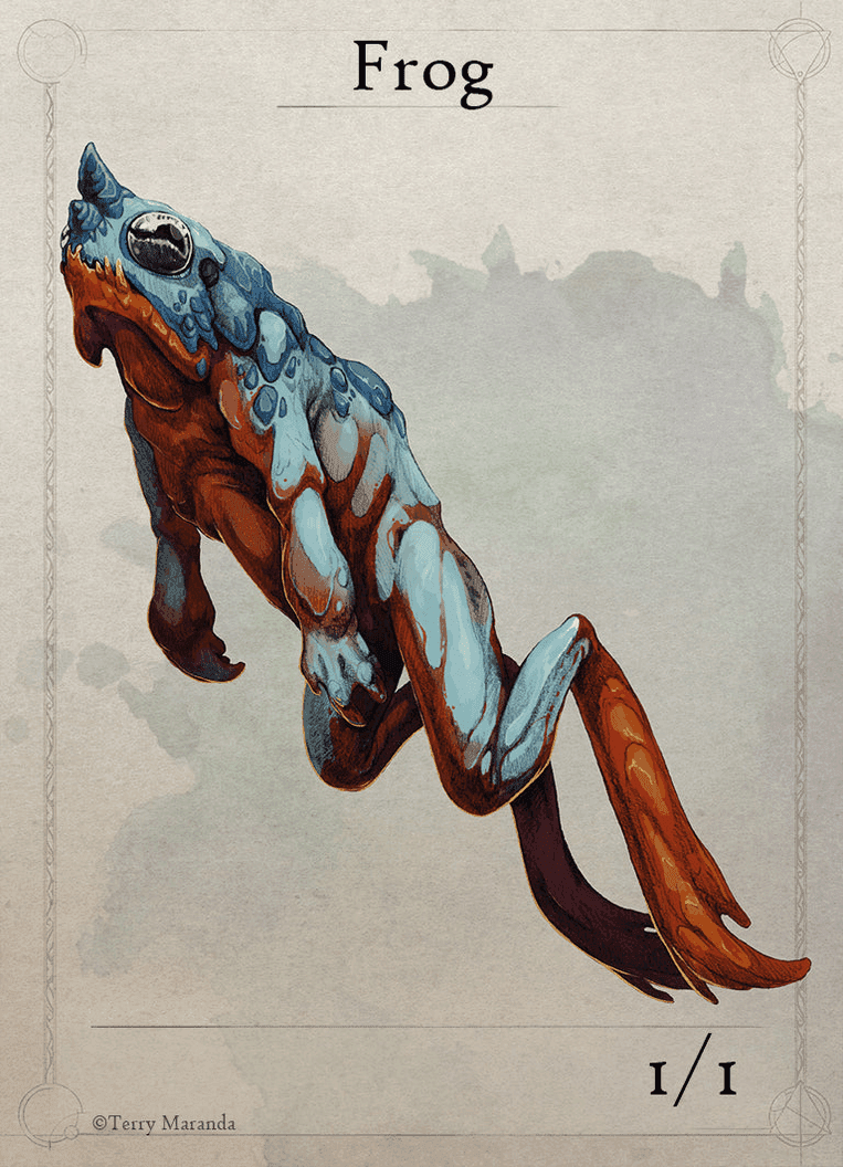 Artist's sample card