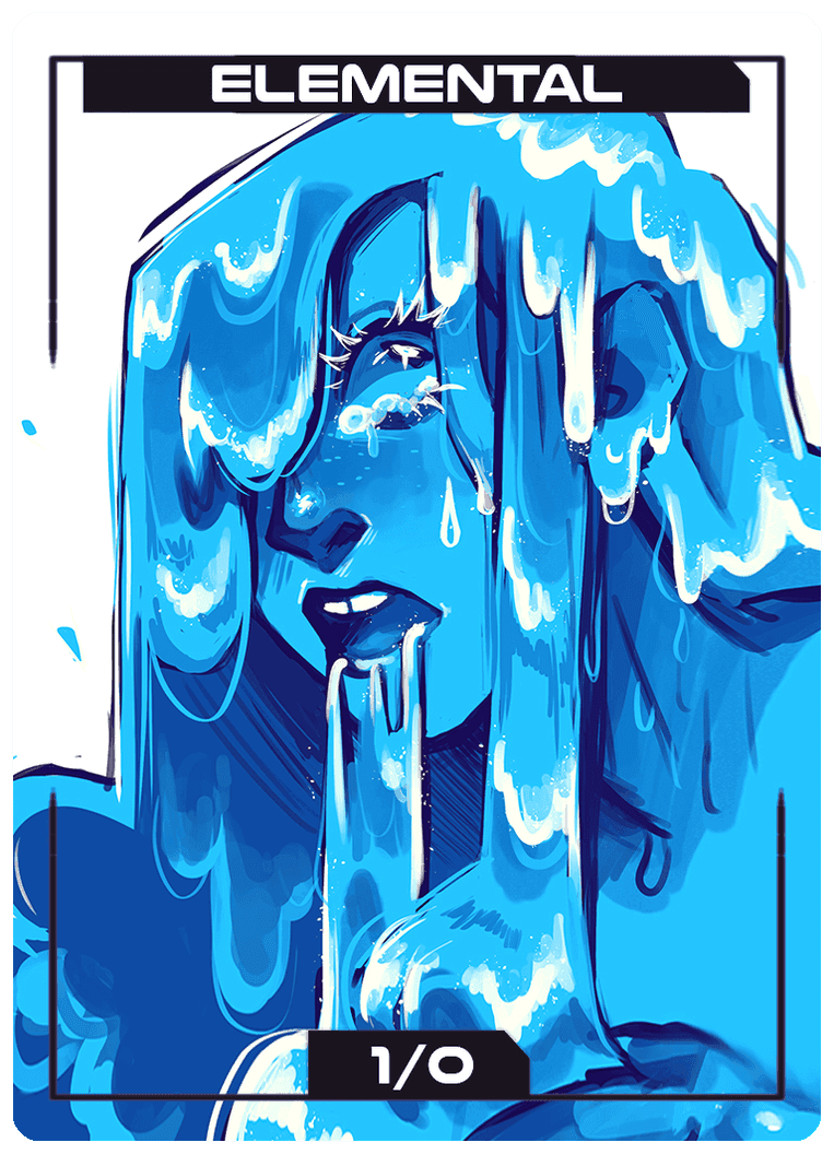 Artist's sample card