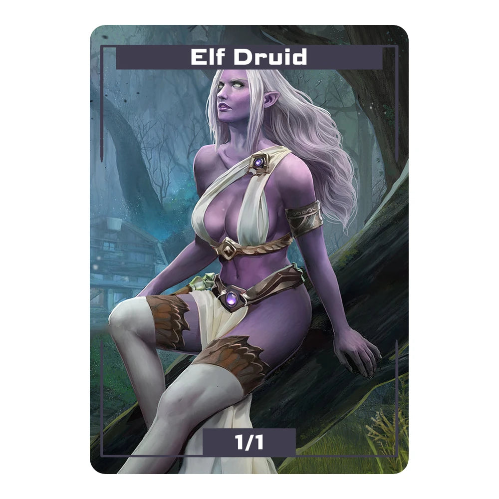 Calm Night — Future — Title + P/T — Elf Druid 1/1