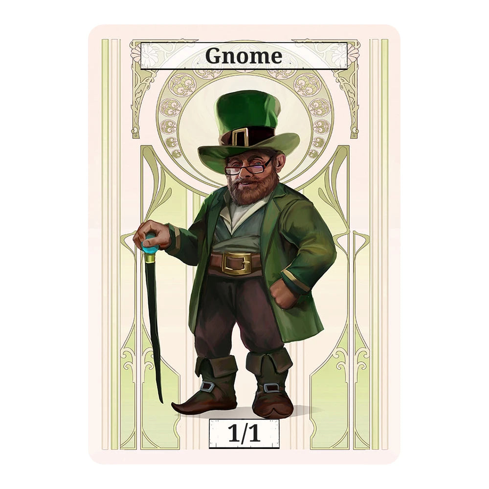 Happy Dwarf — White Box — Title + P/T — Gnome 1/1