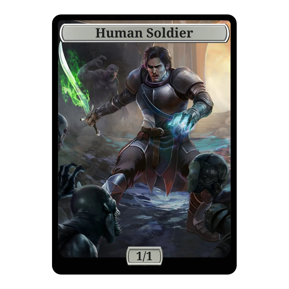 Sci Fi Battle Man — Replica — Title + P/T — Human Soldier 1/1