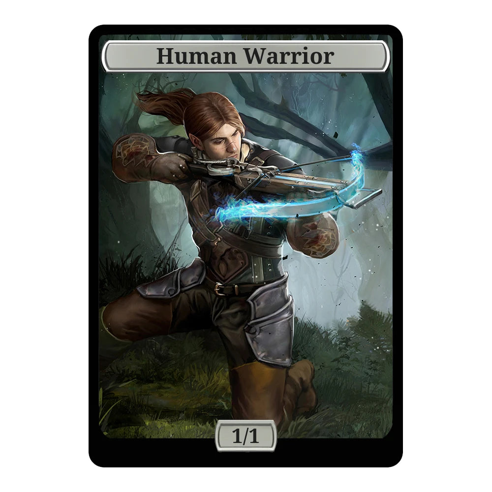 Power Shot — Replica — Title + P/T — Human Warrior 1/1