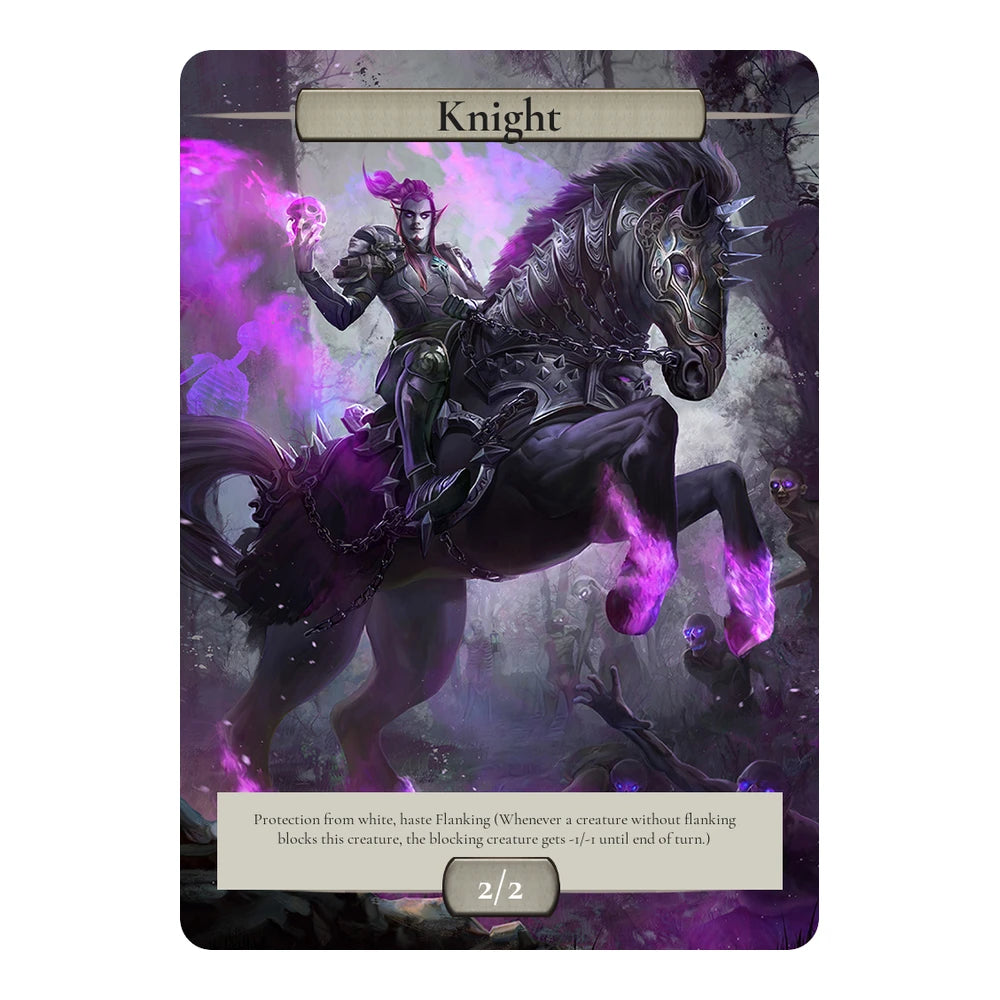 Rider of the Night — Stone Minimal — Title + P/T + Text Box — Knight 2/2