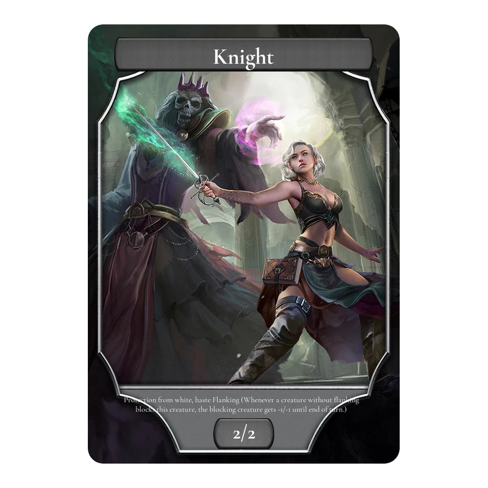 Dungeon Battle — Stone Transp — Title + P/T + Text Box — Knight 2/2