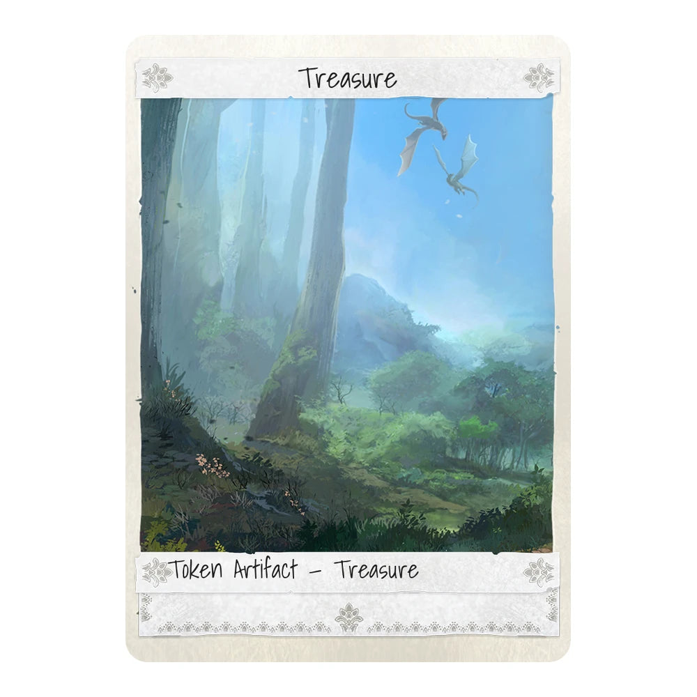 Land of Dragons — Paper — Title + Type Line — Treasure